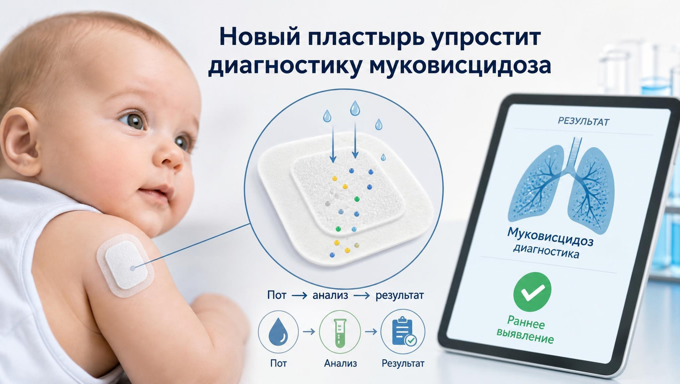 Новый пластырь упростит диагностику муковисцидоза